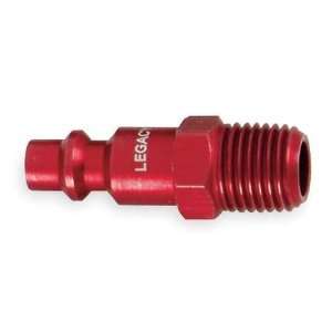  LEGACY A73440D BG Coupler Plug,1/4 MNPT,1/4 In Body,Red 