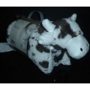  Little Miracles Cow Bull Brown White Snuggle Me Sherpa 