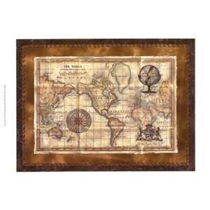  Antique World Map   Poster by Vision studio (19x13) Patio 