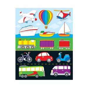  Quality value Transportation Shape Stickers 84Pk By Carson 