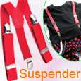 Red Cartoon Children Toddlers Adjustable Suspenders Trousers Y Back 