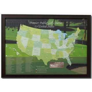  Personalized and Framed Golf Map Set 