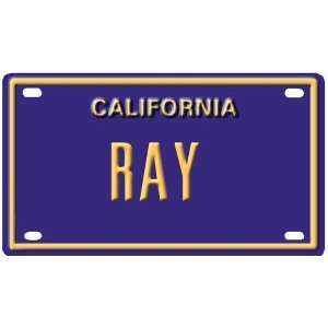  Ray Mini Personalized California License Plate 