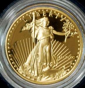 1990 4pcs American Eagle Gold Bullion Proof Coin Set w/Case & COA 