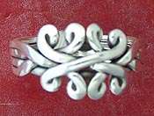 Sterling Silver Elegant Knot 4 pc Puzzle Ring Size 5 10  