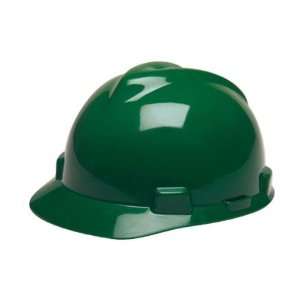  MSA V Gard Hard Hat w/ Ratchet Suspension, Green