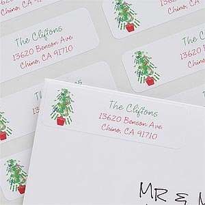  Christmas Tree Personalized Address Labels Office 