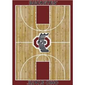  Ohio State Buckeyes NCAA Homecourt Area Rug by Milliken 7 