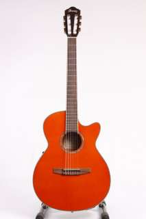 Ibanez AEG10NE Nylon String Cutaway Acoustic Electric Guitar Tangerine 