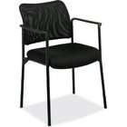 basyx by HON HVL516 Mesh Back Guest Chair with Arms, Black