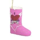   75 Fashion Avenue Bubble Gum Pink Love Boot Christmas Ornament