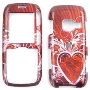 LG Scoop / Rumor LX260 / UX260  Transparent Design, Heart on Red 