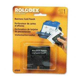 Rolodex One Sheet Business Card 2 Hole Punch for 2.25 x 4 Inches Card 