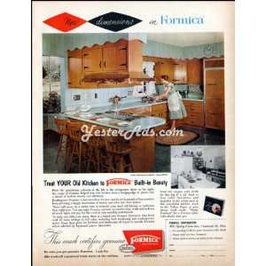  1958 Vintage Ad Formica Corporation Formica Laminated 