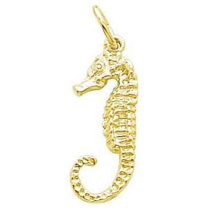  Rembrandt Charms Seahorse Charm, 10K Yellow Gold Jewelry