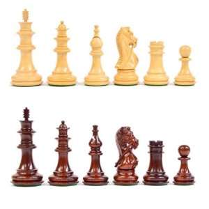  Fianchetto Series Wood Chess Pieces 4 King   Bud Rosewood 