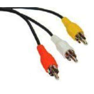   Cables  100ft Black PREMIUM RCA Component 3 Video + 2 Audio Cable at