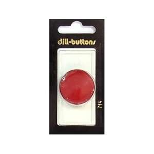    Dill Buttons 28mm Shank Wine Red 1 pc (6 Pack)