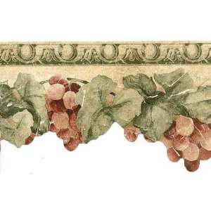    Diecut Grapes and Grapevine Wallpaper Border