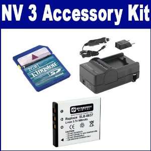 Samsung NV 3 Digital Camera Accessory Kit includes KSD2GB Memory Card 