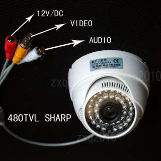 Hot Cheap 480TVL Sharp CCD Audio Home Cctv Security Camera Video DVR 