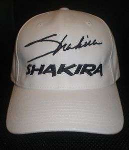 SHAKIRA CAP / HAT WITH STITCHED AUTOGRAPH  