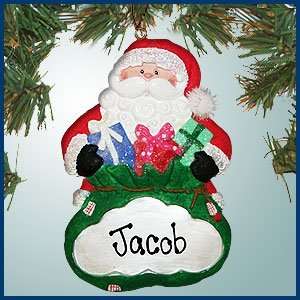  Personalized Christmas Ornaments   Santa with Presents Ornament 