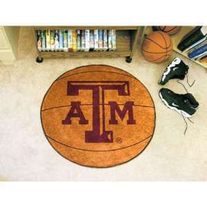  BSS   Texas A&M Aggies NCAA Basketball Round Floor Mat 