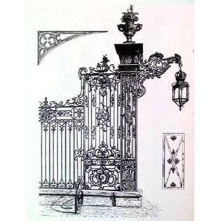 ow Wrought Iron Gate IV By Unknown 14 X 18 