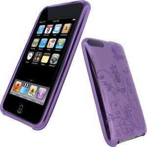 for Apple iPod Touch 2G 3G TPU Crystal Silicone Case Purple Butterfly 