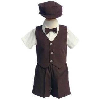    Boys Brown vest/bow tie Ring Bearer  Formal Wear Clothing