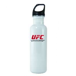  UFC 26 Ounce White Stainless Steel Water Bottle Sports 