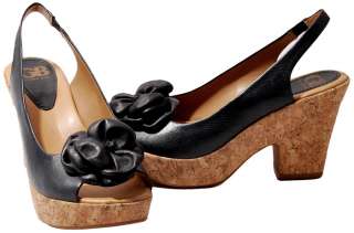   Bini Womens Shoes Black or #1 Camou Look Out Platform Slingback Pump