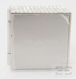   . John Silver Swarovski Jeweled Picture Frame & Clock With Box  