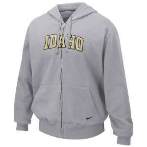  Nike Idaho Vandals Ash Classic Full Zip Hoody Sweatshirt 