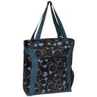 Everest Pattern Shopper Tote with Laptop Compartment   Color Teal 