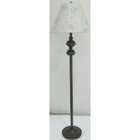   Source LS 81635 Floor Lamp, Dark Bronze with Jacquard Fabric Shade