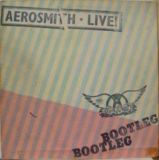 AEROSMITH live bootleg 2 LP vinyl PC2 35564 VG 1978  