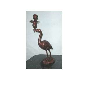   Galleries SRB74044 Candlestick Left Bird Bronze