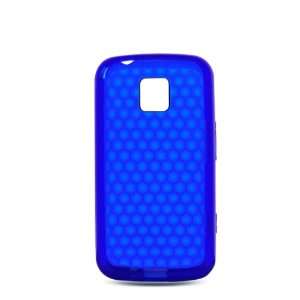 TPU Blue Hexagonal Pattern Silicone Skin Gel Cover Case For LG Optimus 
