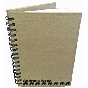  Mr. Ellie Pooh Elephant Dung Paper Address Book, Natural 