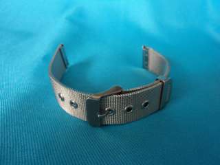 Genuine Brushed Stainless Steel Watch Strap Band 18mm  