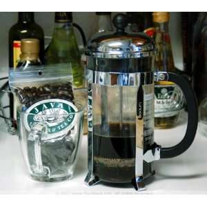   cup French Press Coffee Maker, 34 oz., Chrome