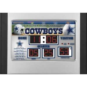  Team Sports Dallas Cowboys Scoreboard Desk Clock Sports 