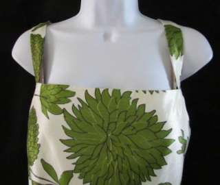 JESSICA HOWARD Green White Floral Flower Belted 2PC Dress Cardigan 