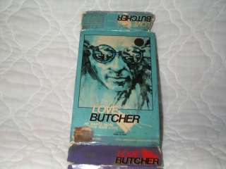 THE LOVE BUTCHER VHS MONTEREY HOME VIDEO BIG BOX SLASHER SLEAZE HORROR 