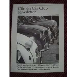  Citroen Car Club Newsletter   1986   Issue 319   No 3 