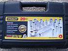 STANLEY 20 PIECE 1/4 INCH DRIVE 6 POINT SOCKET SET NEW