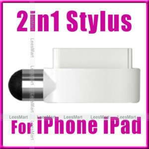 dock style tap stylus as finger for i pad 2 iphone 4 3G  