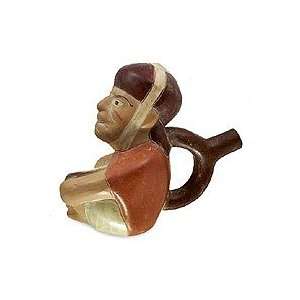 Ceramic figurine, Andean Drum Player 